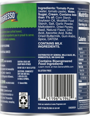 Progresso Soup Reduced Sodium Creamy Tomato with Basil - 19 Oz - Image 6