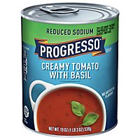 Progresso Soup Reduced Sodium Creamy Tomato with Basil - 19 Oz - Image 1
