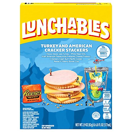 Lunchables Turkey & American Cheese Cracker Stackers Meal Kit with Capri Sun & Candy Box - 8.9 Oz - Image 2