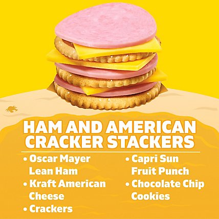 Lunchables Ham & American Cheese Cracker Stackers Meal Kit with Capri Sun & Cookies Box - 9.1 Oz - Image 5