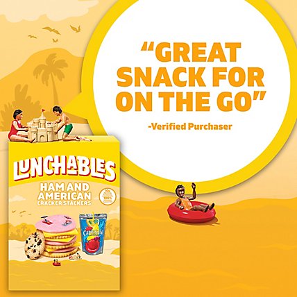 Lunchables Ham & American Cheese Cracker Stackers Meal Kit with Capri Sun & Cookies Box - 9.1 Oz - Image 9