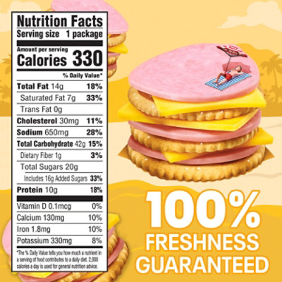 Lunchables Ham & American Cheese Cracker Stackers Meal Kit with Capri Sun & Cookies Box - 9.1 Oz - Image 4