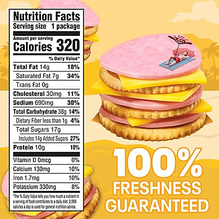Lunchables Ham & American Cheese Cracker Stackers Meal Kit with Capri Sun & Cookies Box - 9.1 Oz - Image 6