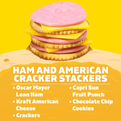 Lunchables Ham & American Cheese Cracker Stackers Meal Kit with Capri Sun & Cookies Box - 9.1 Oz - Image 6