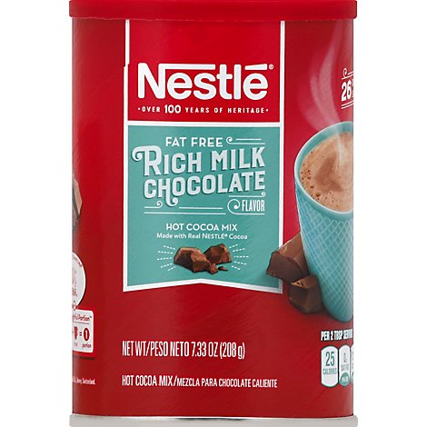 Nestle Cocoa Mix Hot Rich Milk Chocolate Flavor Fat Free - 7.33 Oz
