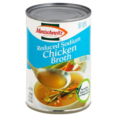 Manischewitz Low Sodium Chicken Broth - 14 Oz