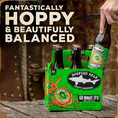 Dogfish Head Beer IPA 60 Minute Pack In Bottles - 6-12 Fl. Oz. - Image 2
