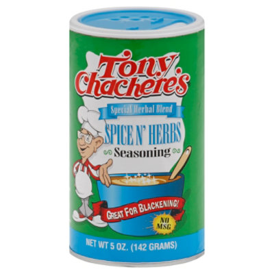 Tony Chachere's Seasoning Blend, No Salt - 5 oz