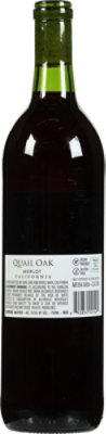 Quail Oak Wine California Merlot - 750 Ml - Image 2