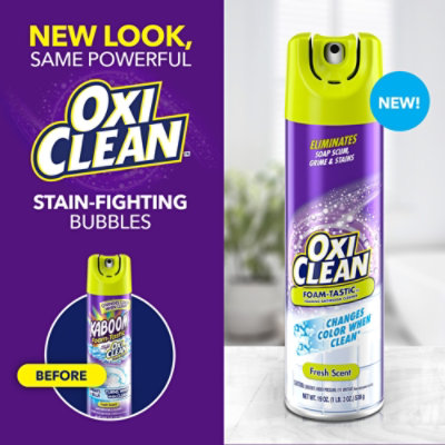 Kaboom Bathroom Foam Tastic With Oxi Clean Fresh Scent Cleaner - 19 Oz - Image 2