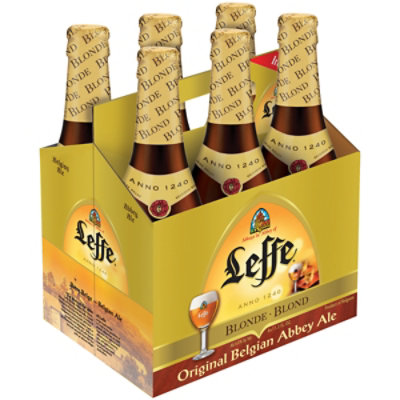 Leffe Blonde Trappist Abbey Ale Bottles - 6-11.2 Fl. Oz. - Image 2