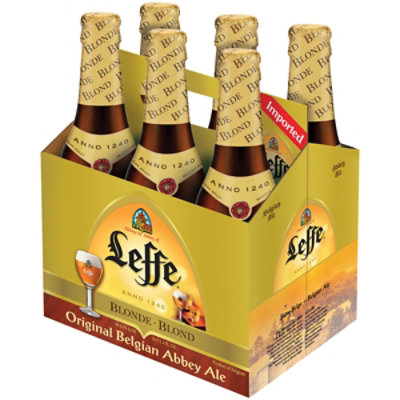 Leffe Blonde Trappist Abbey Ale Bottles - 6-11.2 Fl. Oz. - Image 3