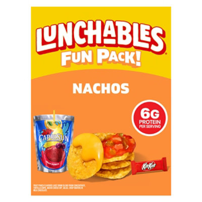 Lunchables Nachos Cheese Dip & Salsa Meal Kit with Capri Sun Drink & Kit Kat Bar Box - 10.7 Oz - Image 1