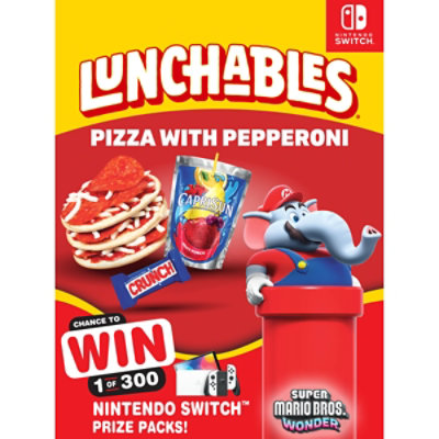 Lunchables Pizza with Pepperoni Meal Kit with Capri Sun Drink & Crunch Candy Bar Box - 10.7 Oz