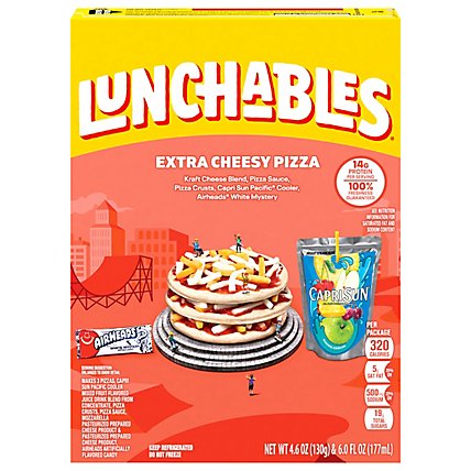 Lunchables Extra Cheese Pizza Meal Kit with Capri Sun & Airheads Candy Box - 10.6 Oz - Image 2