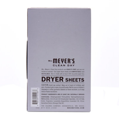 Mrs. Meyer’s Clean Day Lavender Dryer Sheets (Pack of 80) - Image 6