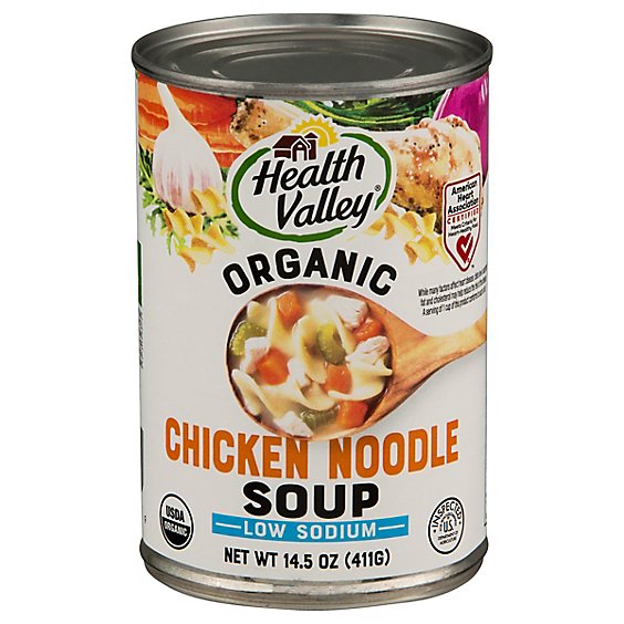 Health Valley Organic Soup No Salt Added Chicken Noodle - 14.5 Oz