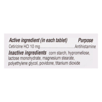 Signature Select/Care Allergy Relief Cetirizine Hydrochloride 10mg Antihistamine Tablet - 30 Count - Image 4