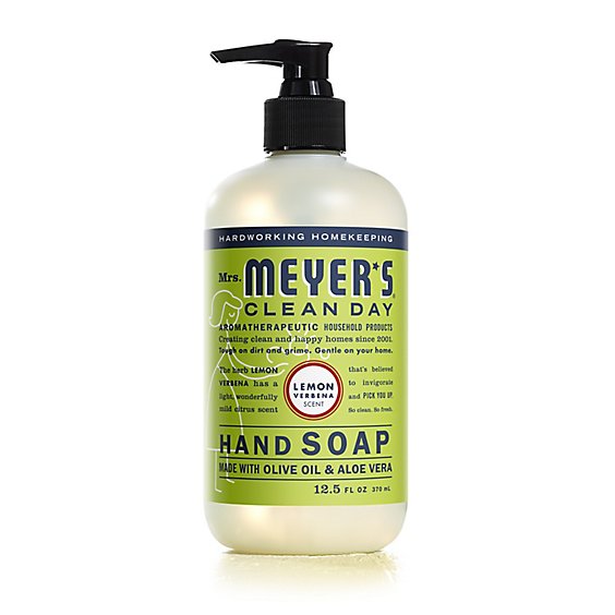 Mrs. Meyers Clean Day Liquid Hand Soap Lemon Verbena Scent 12.5 fl oz