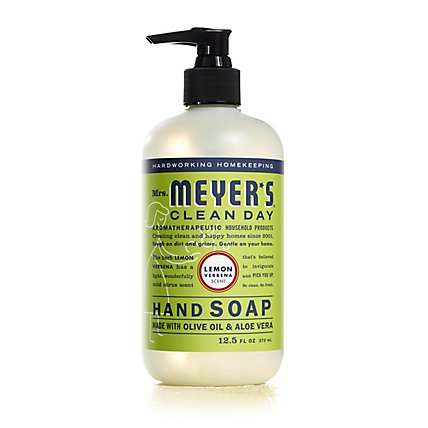 Mrs. Meyers Clean Day Liquid Hand Soap Lemon Verbena Scent 12.5 fl oz - Image 1