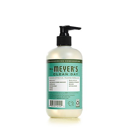 Mrs. Meyers Clean Day Liquid Hand Soap Basil Scent 12.5 ounce bottle - Image 5