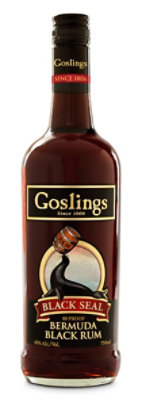 Goslings Black Seal Rum 80 Proof - 750 Ml