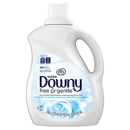 Downy Ultra Fabric Conditioner Free & Gentle - 103 Fl. Oz. - Image 1