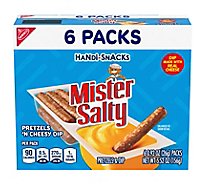 Handi-Snacks Mister Salty Dip Pretzels n Cheese Snack Packs - 6-0.92 Oz
