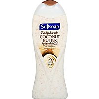 Softsoap Body Scrub Body Wash Exfoliating Coconut Butter - 15 Fl. Oz. - Image 2