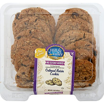 Hill & Valley Sugar Free Oatmeal Rasin Cookies - Image 2