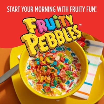 Post Fruity PEBBLES Gluten Free Breakfast Cereal Family Size Box - 15 Oz - Image 6