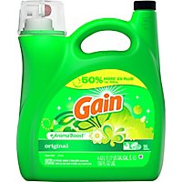 Gain Plus Aroma Boost Liquid Laundry Detergent HE Compatible Original Scent 96 Loads - 150 Fl. Oz. - Image 2