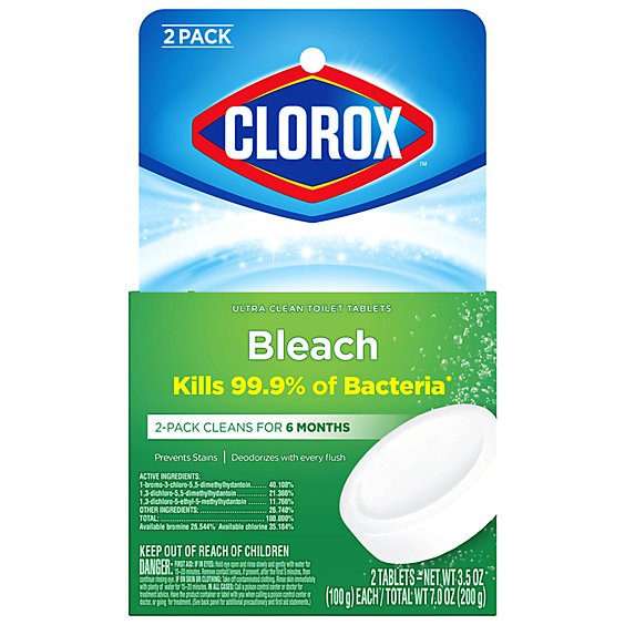 Clorox Ultra Clean Toilet Tablets Bleach - 2-3.5 Oz