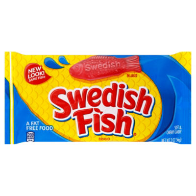 Swedish Candy Soft & Chewy Fish Red Single - 2 Oz