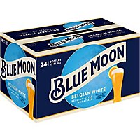 Blue Moon Belgian White Beer Craft Wheat 5.4% ABV Bottle - 24-12 Fl. Oz. - Image 2