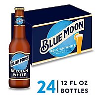 Blue Moon Belgian White Beer Craft Wheat 5.4% ABV Bottle - 24-12 Fl. Oz. - Image 1