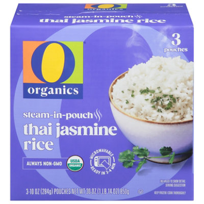 O Organics Rice Thai Jasmine - 3-10 Oz