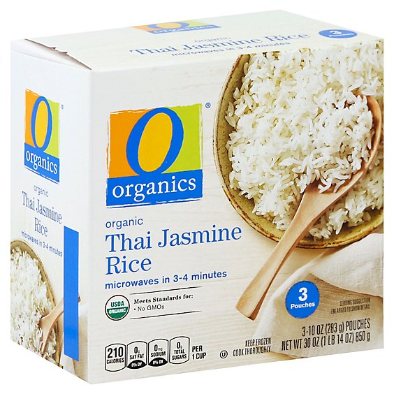 O Organics Organic Rice Thai Jasmine - 3-10 Oz