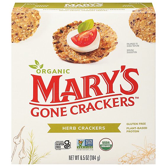 Marys Gone Crackers Herb - 6.5 Oz