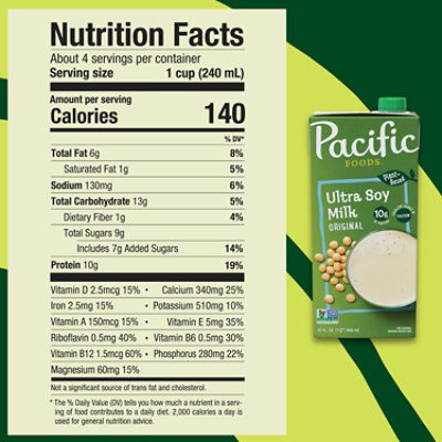 Pacific Foods Original Ultra Soy Milk - 32 Fl. Oz. - Image 4