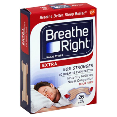 Breathe Right® Extra Strength Clear Nasal Strips, 26 ct - Kroger