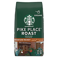 Starbucks Pike Place Roast 100% Arabica Medium Roast Ground Coffee Bag - 12 Oz - Image 1