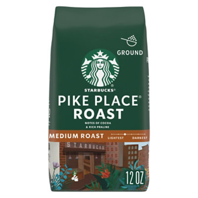 Starbucks Pike Place Roast 100% Arabica Medium Roast Ground Coffee Bag - 12 Oz