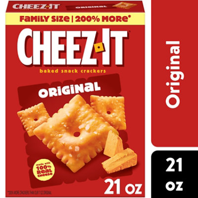 Cheez-It Cheese Crackers Baked Snack Original - 21 Oz - Image 1