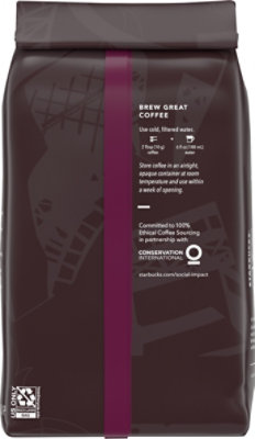Starbucks French Roast 100% Arabica Dark Roast Ground Coffee Bag - 20 Oz - Image 5