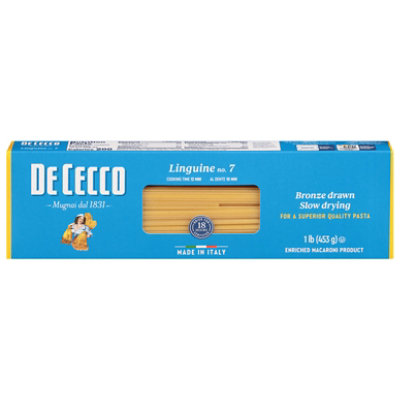 De Cecco Pasta No. 7 Linguine Box - 1 Lb - Image 3