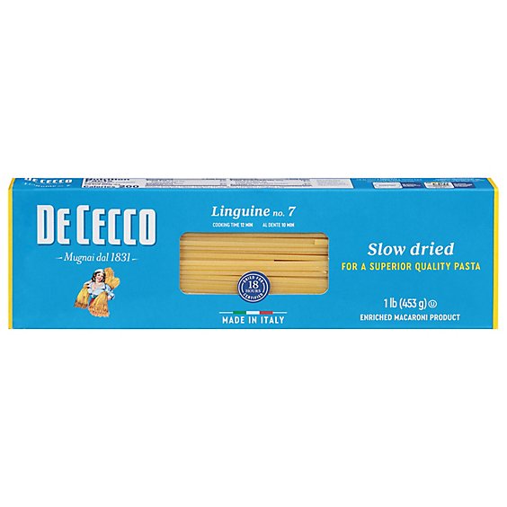 De Cecco Pasta No. 7 Linguine Box - 1 Lb