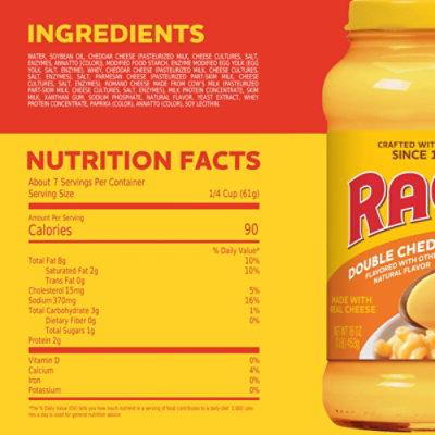 RAGU Cheese Creations Pasta Sauce Double Cheddar Jar - 16 Oz - Image 5