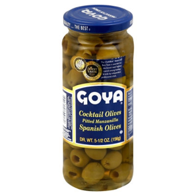 Goya Olives Cocktail Jar - 5.5 Oz - Image 1