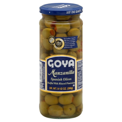 Goya Olives Spanish Manzanilla Jar - 9.5 Oz